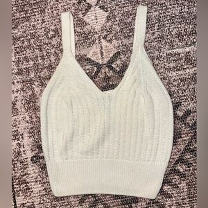 Streetwear Society Knit Tank Top - Ivory, Medium